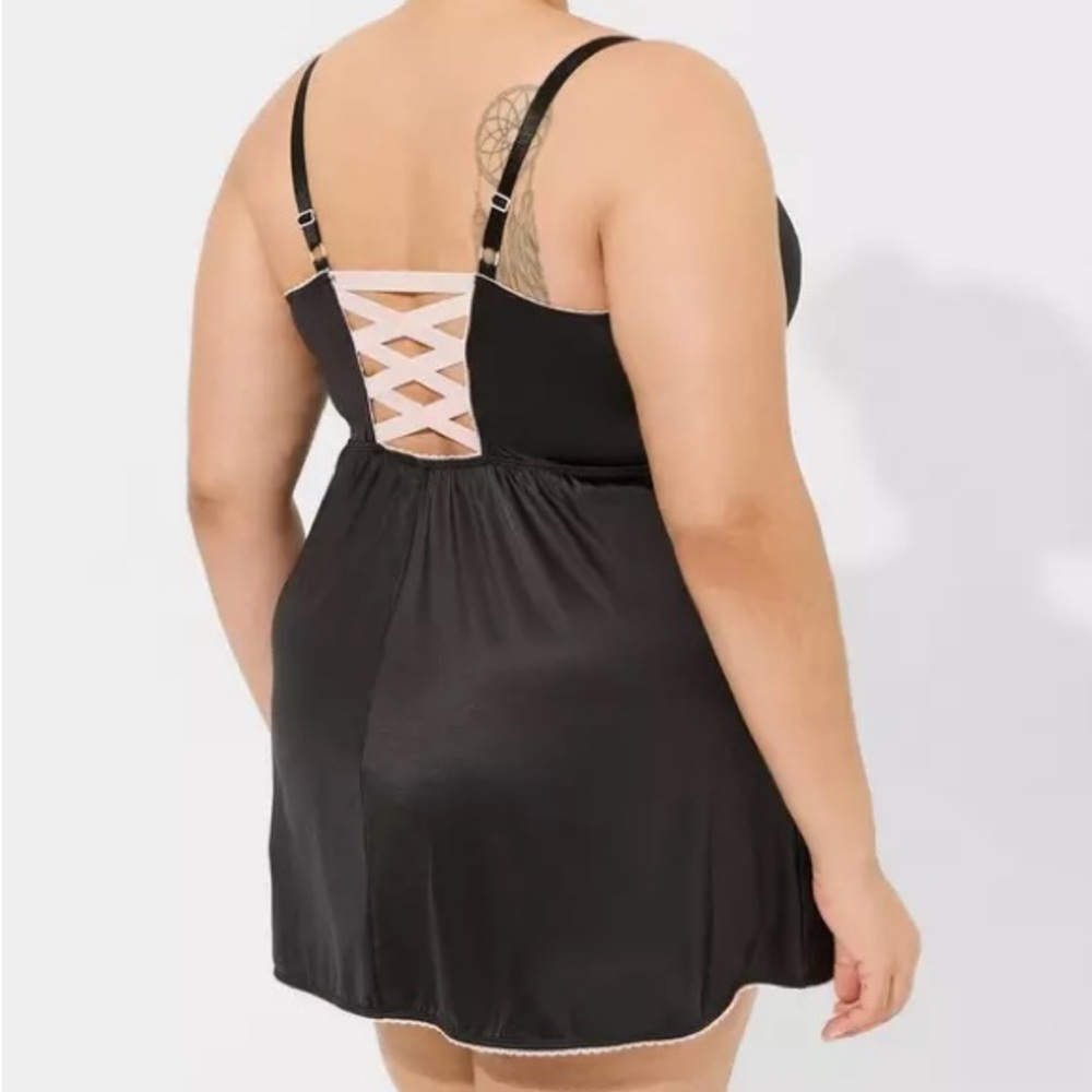 Torrid Black  Babydoll Chemise NWT 1